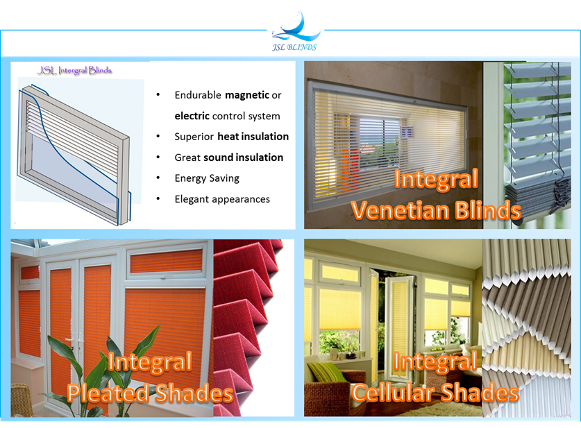 Dustproof Integral Venetian Blinds Dustproof Integral Venetian Blinds