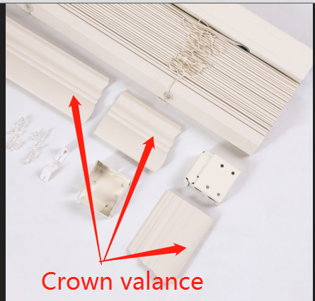 Crown valance blinds Crown valance blinds